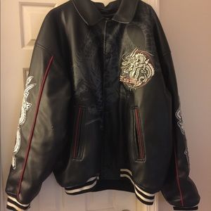 Raw Blue leather jacket